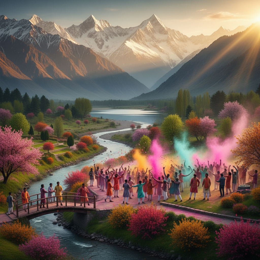 Kashmir Holi Celebration Guide: A Local's Perspective on Colors — Kashmir travel guide photo by Mid Holidays