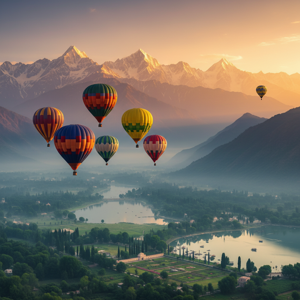 Kashmir Hot Air Balloon Guide: Soar Above the Valley — Kashmir travel guide photo by Mid Holidays