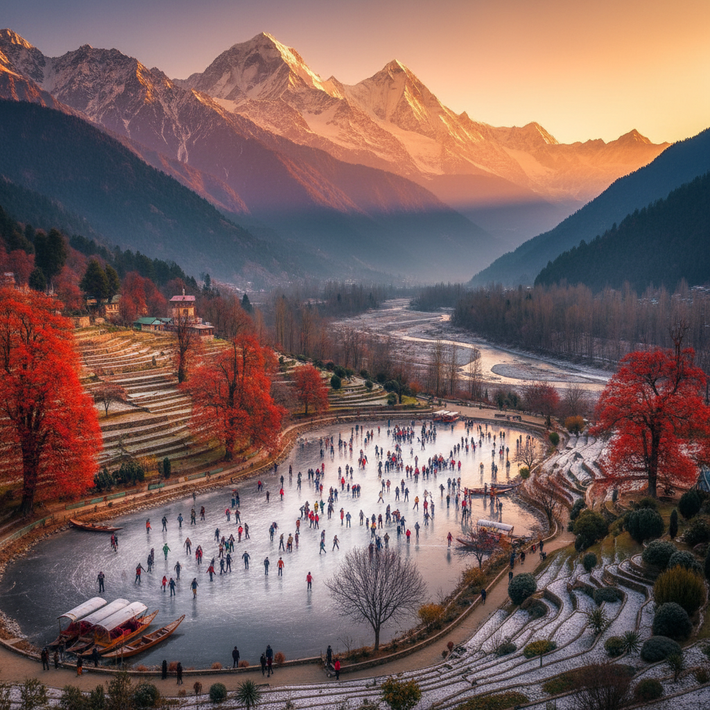Kashmir Ice Skating Rink Guide: Gliding on Himalayan Ice — Kashmir travel guide photo by Mid Holidays