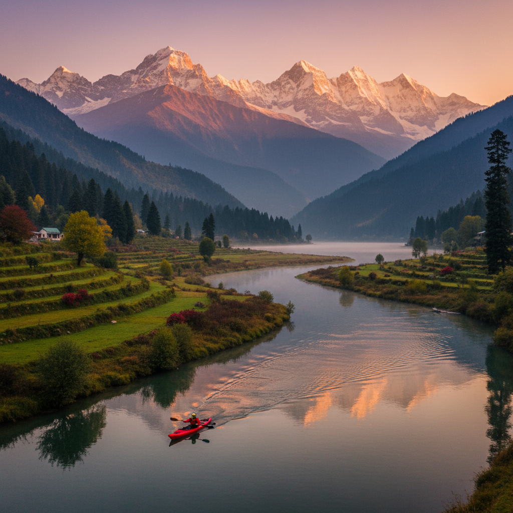 Kashmir Kayaking Guide: Paddle Through Paradise with Mid Holidays — Kashmir travel guide photo by Mid Holidays