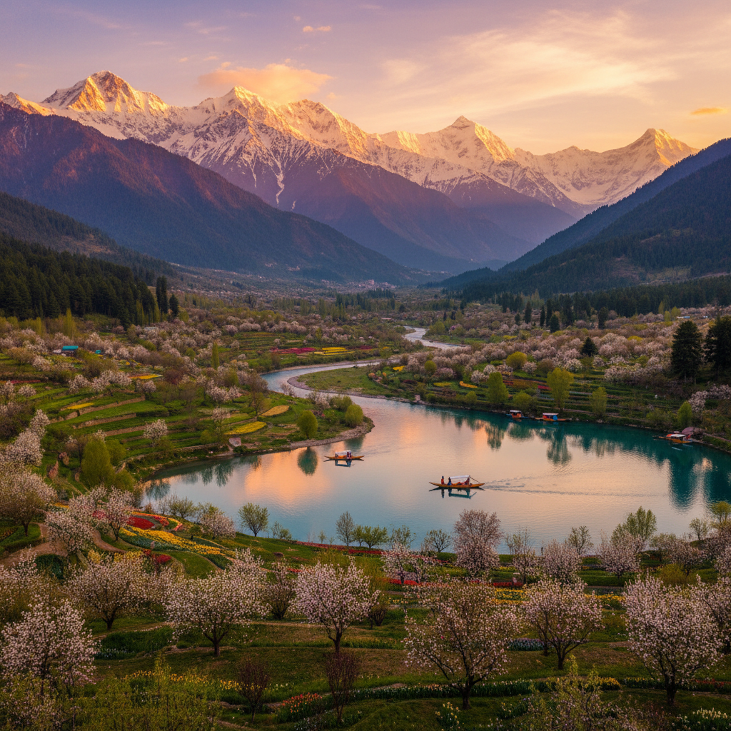 Kashmir & Kerala Backwaters Combo Package: Himalayan Peaks to Tropical Canals — Kashmir travel guide photo by Mid Holidays