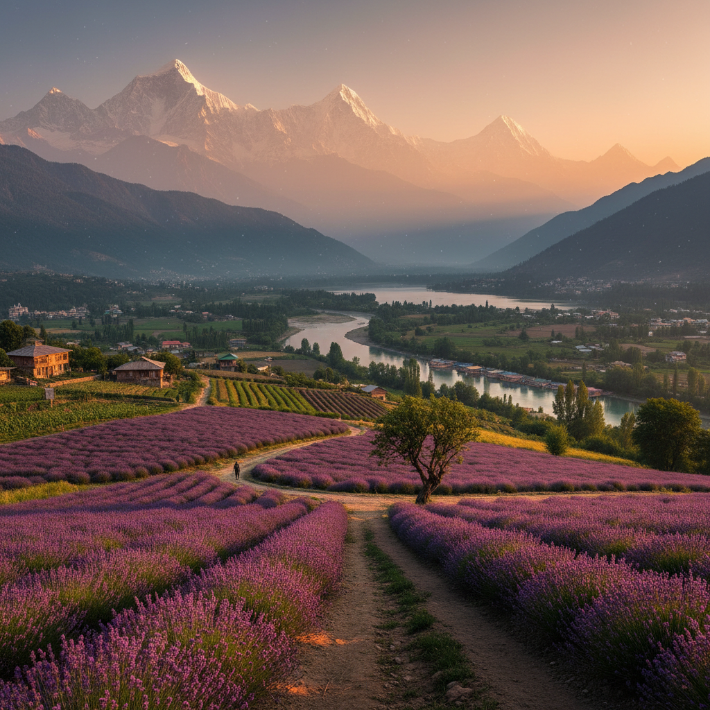 Kashmir Lavender Fields Guide: A Local's Journey to Purple Paradise — Kashmir travel guide photo by Mid Holidays