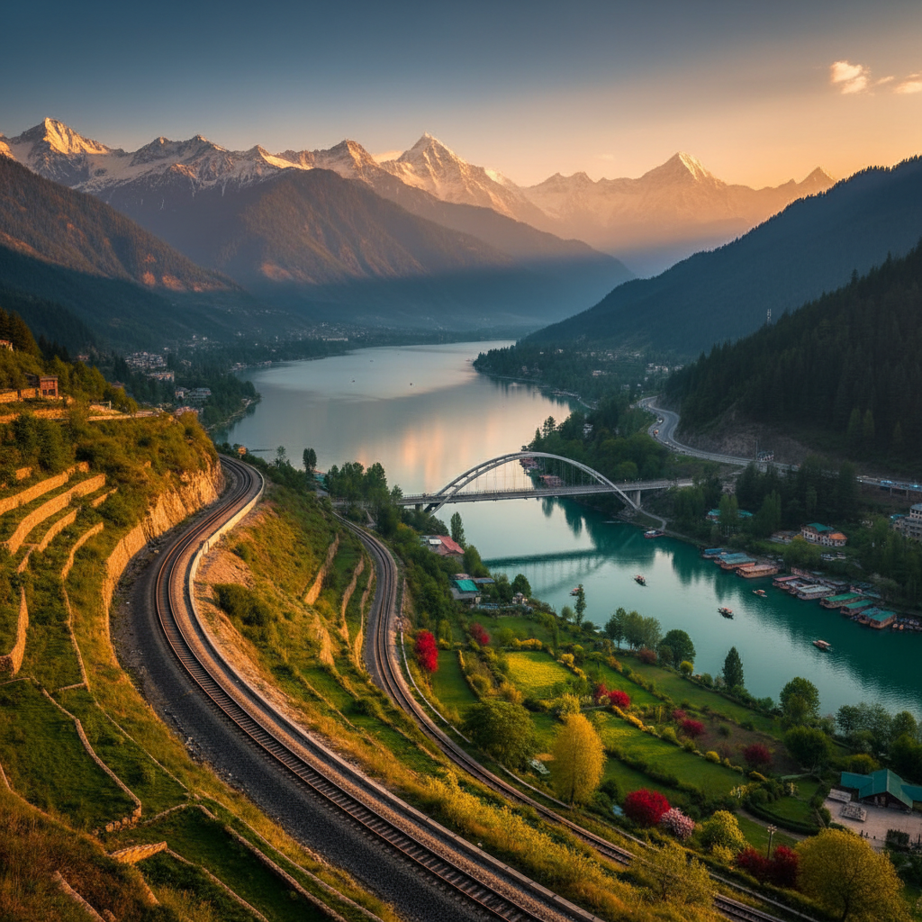 Kashmir Railway Extension Project: A Traveler's Guide — Kashmir travel guide photo by Mid Holidays