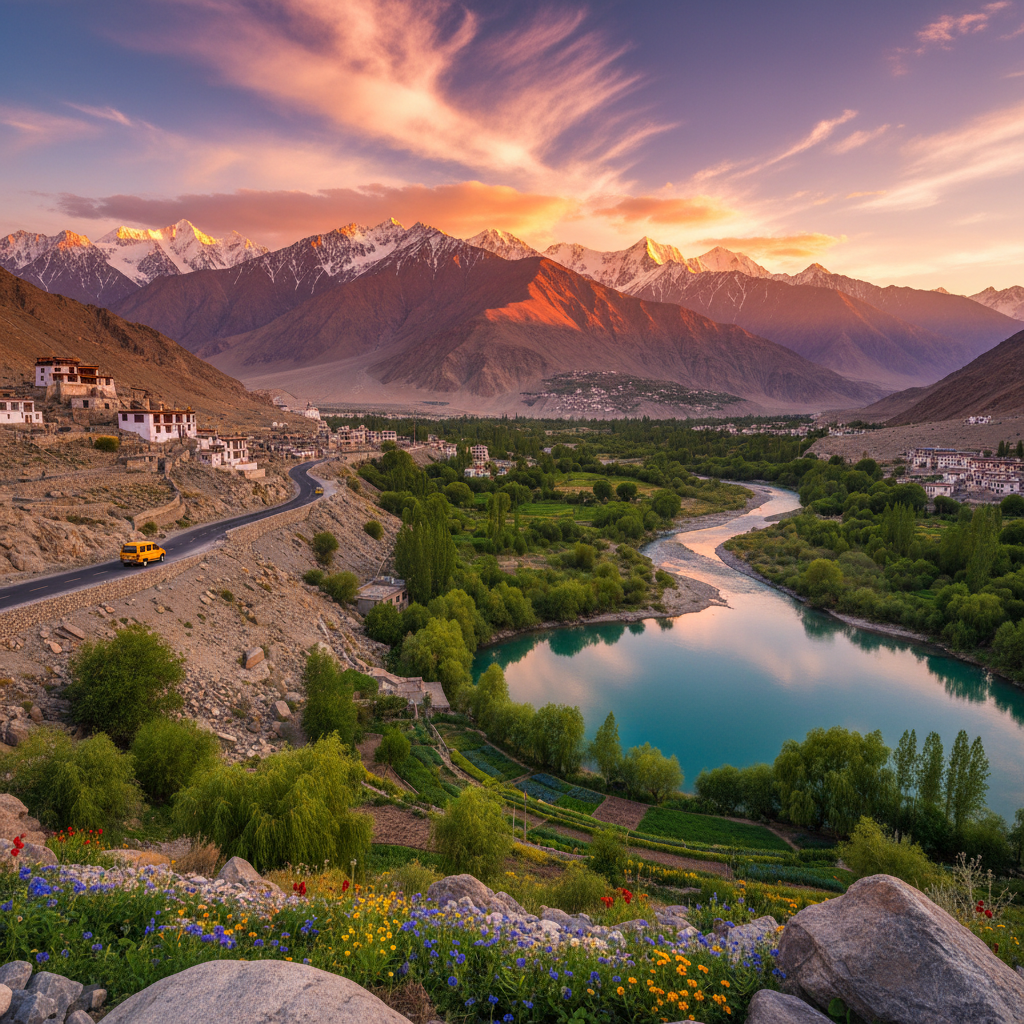 Leh to Hunder Taxi Booking Guide: Seamless Journey to Nubra Valley — Kashmir travel guide photo by Mid Holidays