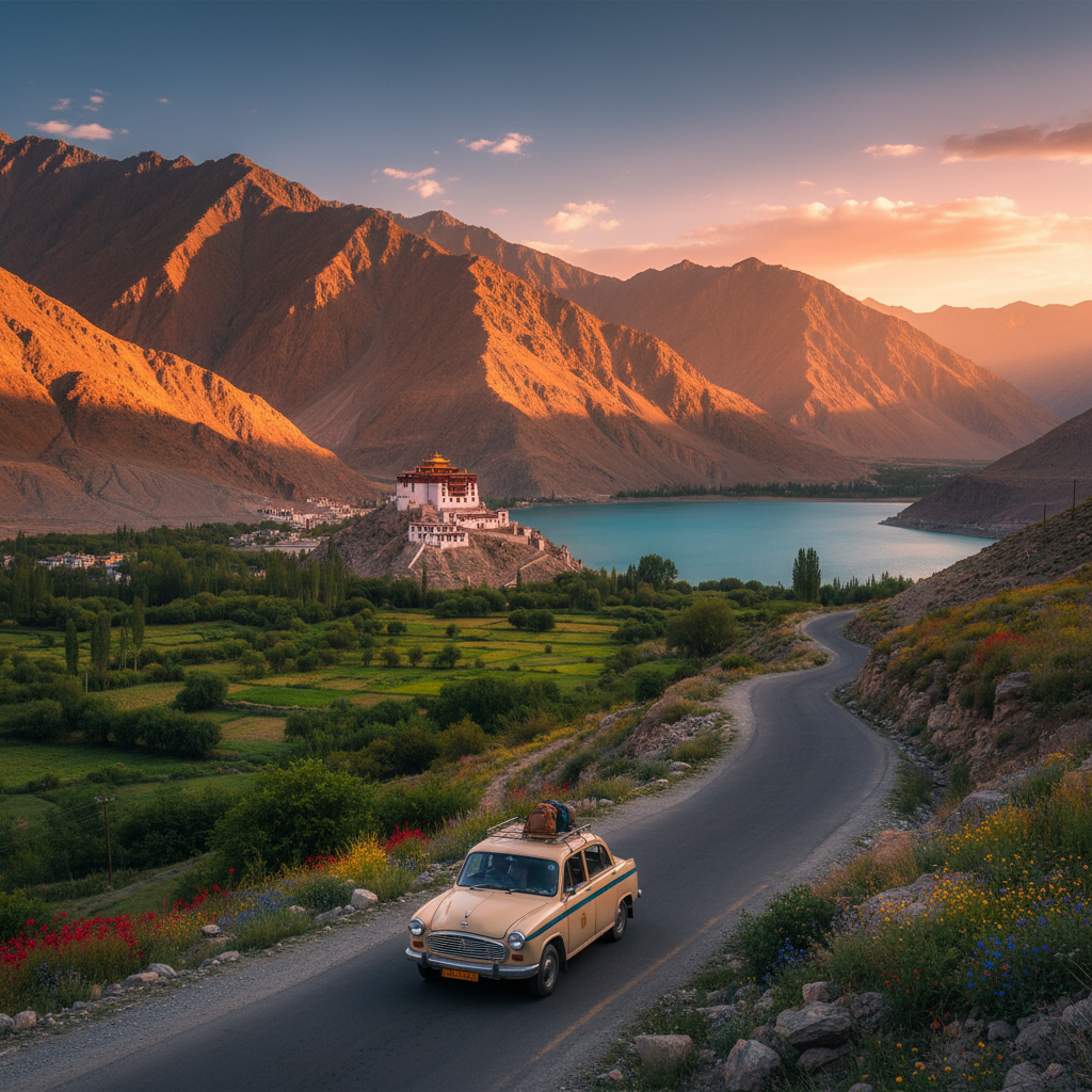 Leh to Thiksey Taxi: Your Ultimate Monastery Visit Guide — Kashmir travel guide photo by Mid Holidays